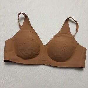 Knix tan wireless bra size L